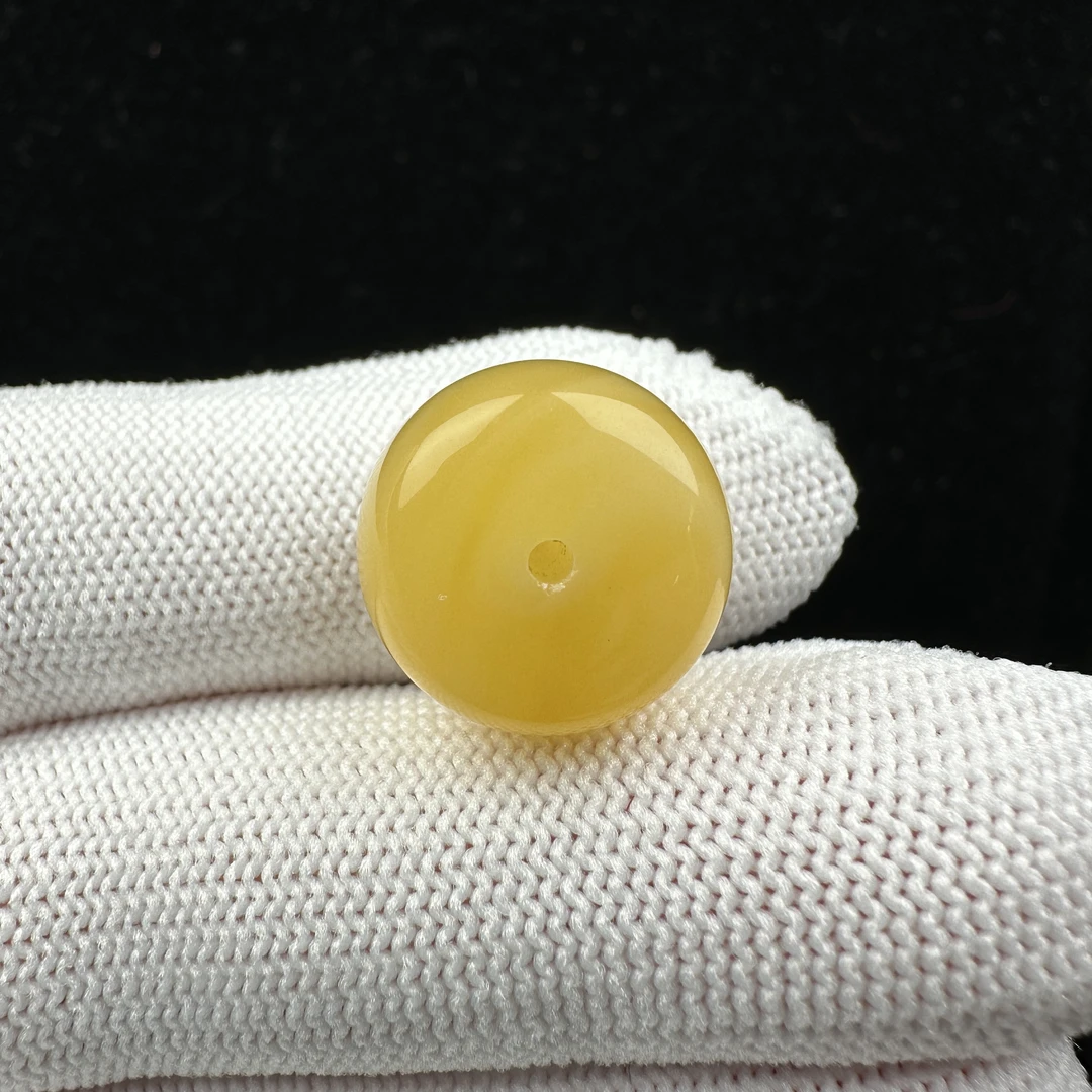 Y5415天然原矿蜜蜡墩子 16*11mm保真 支持复检假一罚四