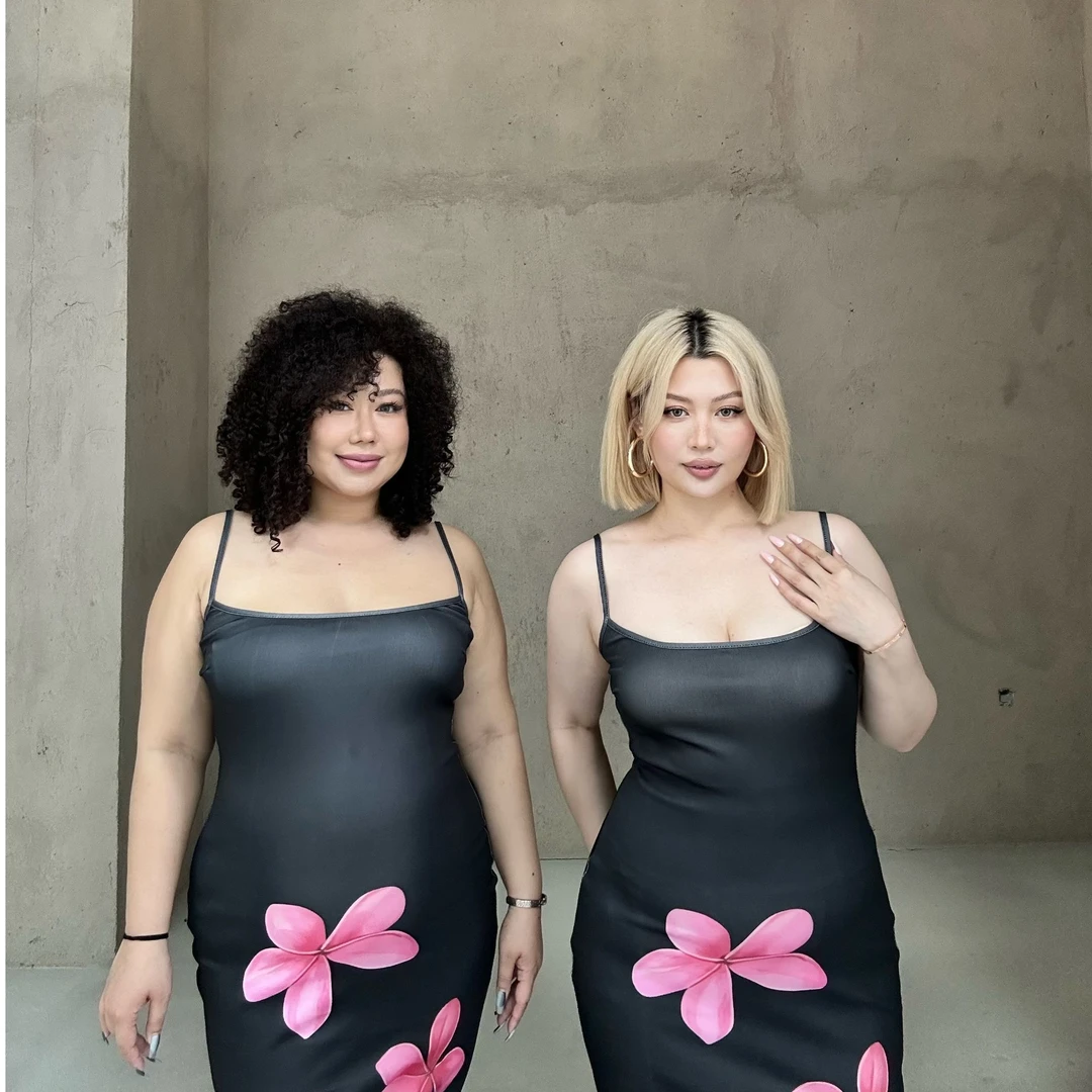 女装花卉印花弹力连衣裙露背吊带长裙夏季新款