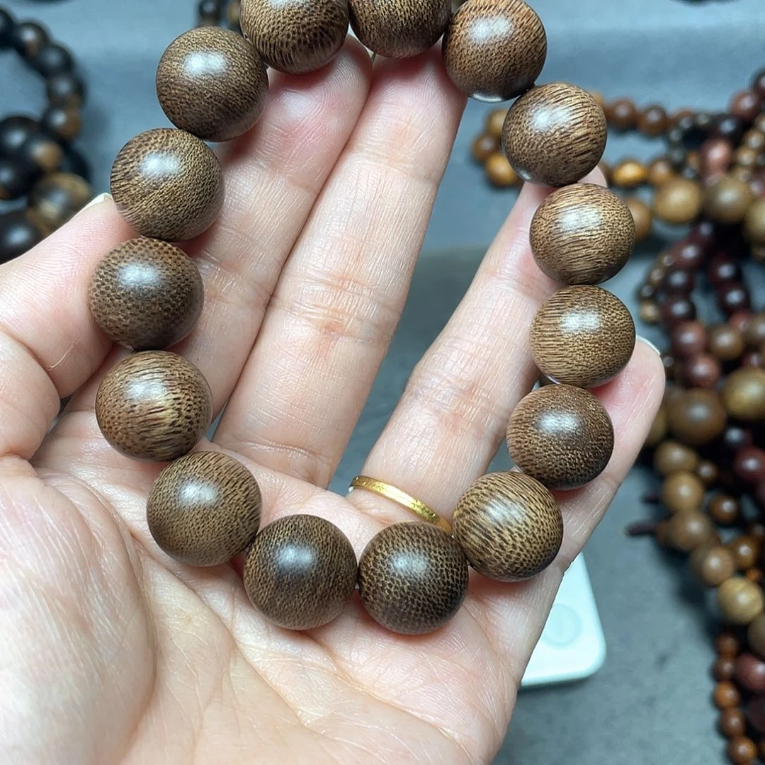 沉香手串芽庄白棋1.4