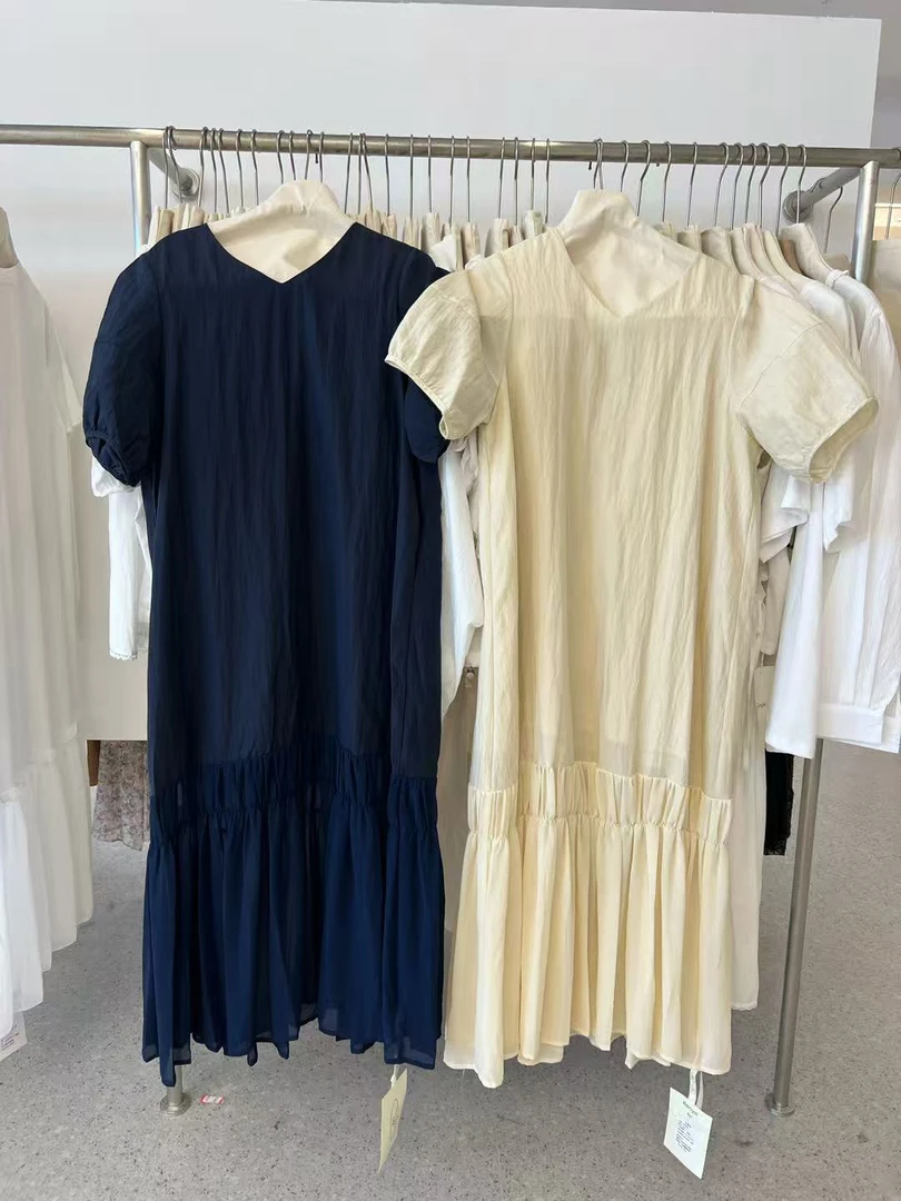 9073 U 韩版女新款夏款时尚洋气百搭休闲宽松连衣裙