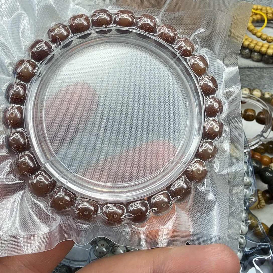 星月菩提手串109尽头粉冰星月菩提单圈0.9