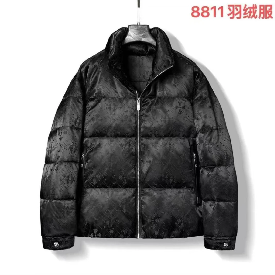 CB-8811-秋冬新款时尚百搭重工刺绣羽绒服