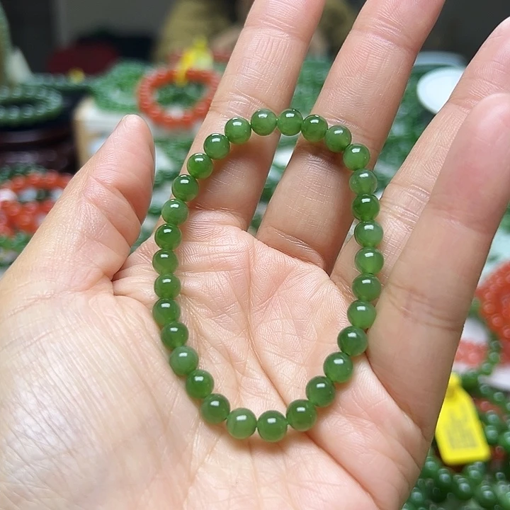 和田玉（碧玉）未镶嵌手链