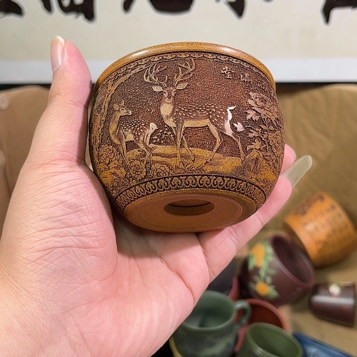 茶杯紫砂全手工紫砂主人杯