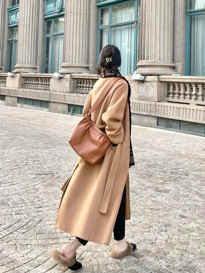 【陈大甜】‘101-150编号”高端气质时尚女士设计师款秋冬羊毛大衣