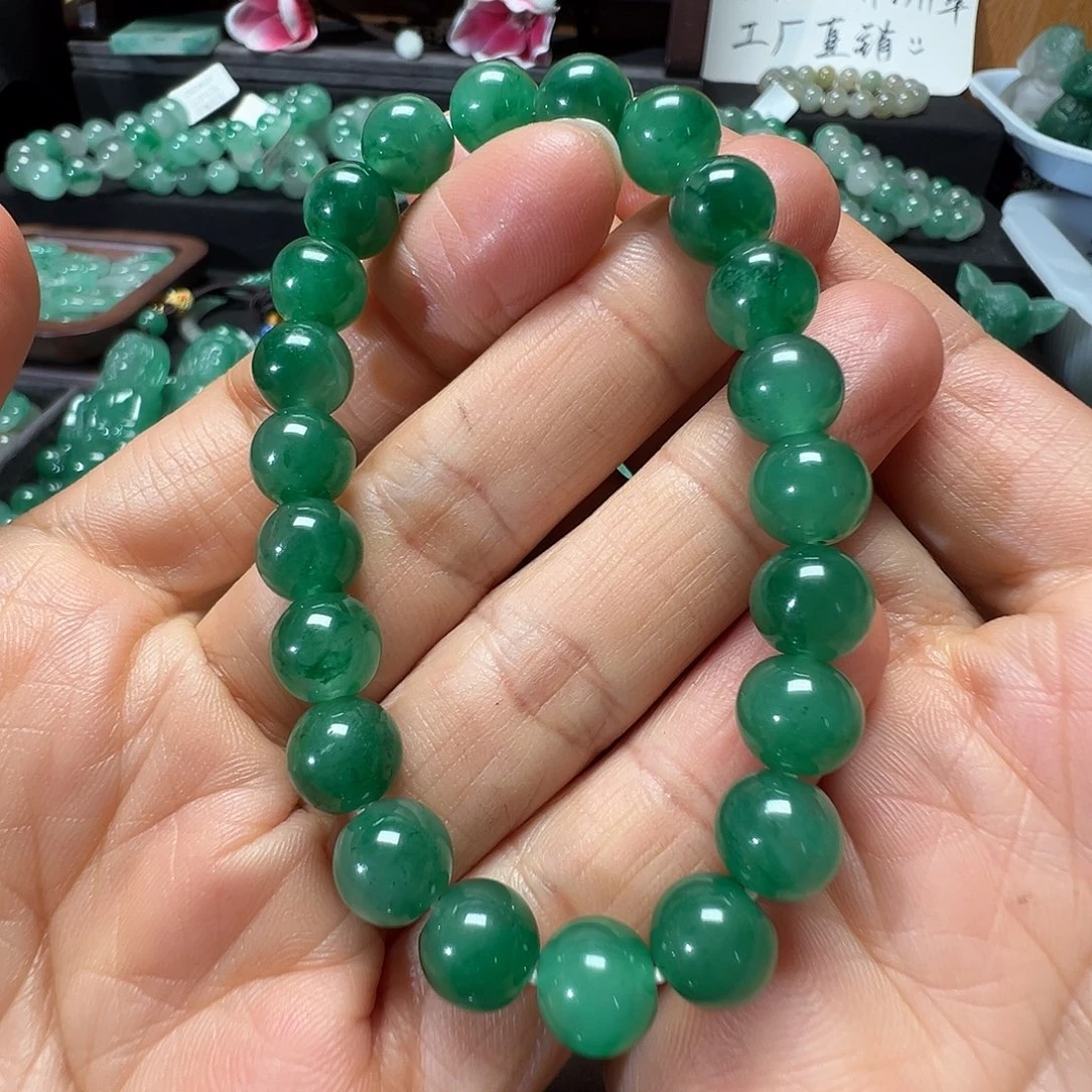 石英质玉（非洲翠）未镶嵌手链32号