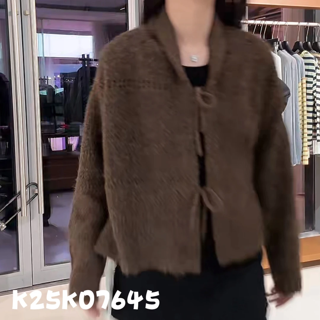 【SHUTIAO】2025冬季：新款小众设计款开衫K25K07645
