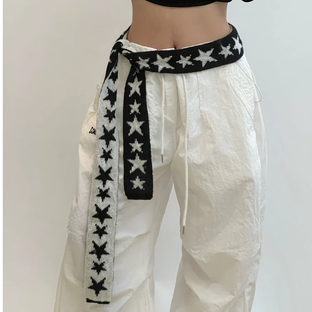 SHINING7  爵士舞配饰五角星撞色小众设计感腰搭