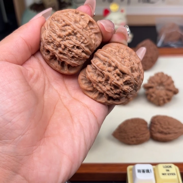 把件文玩核桃全品白狮子43