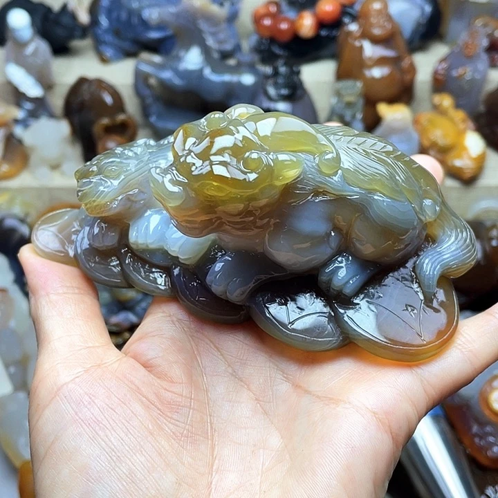 玛瑙/玉髓饰品未镶嵌糯*