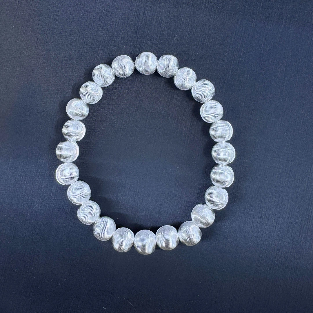 通体999款  拉丝猫眼珠8mm串珠手串H340