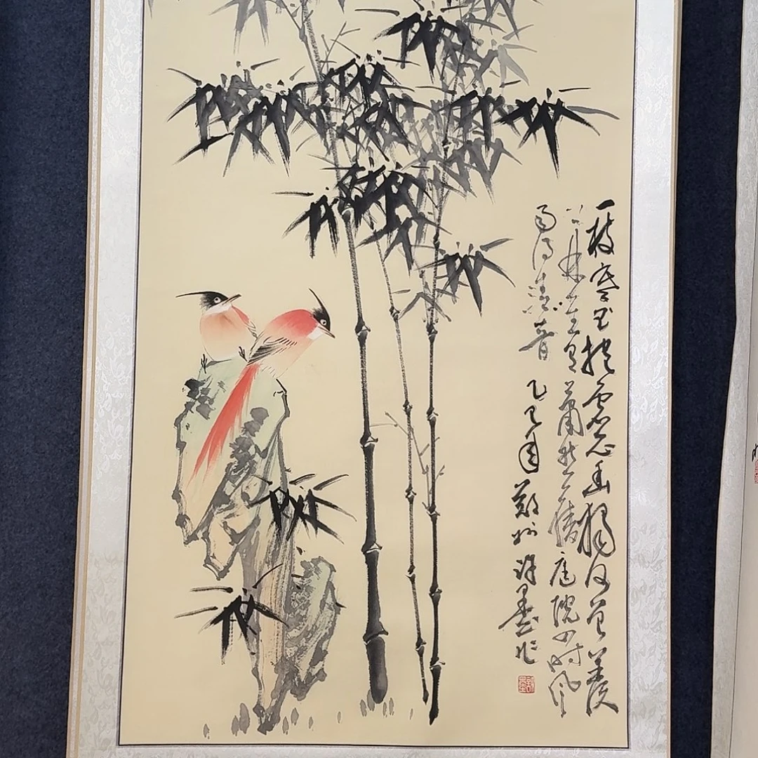 纯手绘国画作品好看四尺