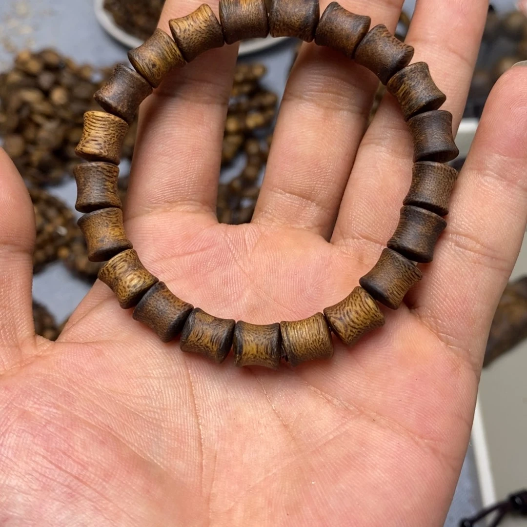沉香沉香碎屑珠节串
