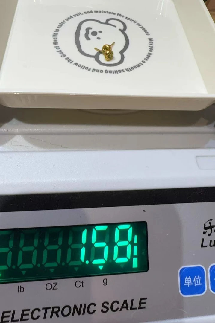 足金精品工艺耳饰