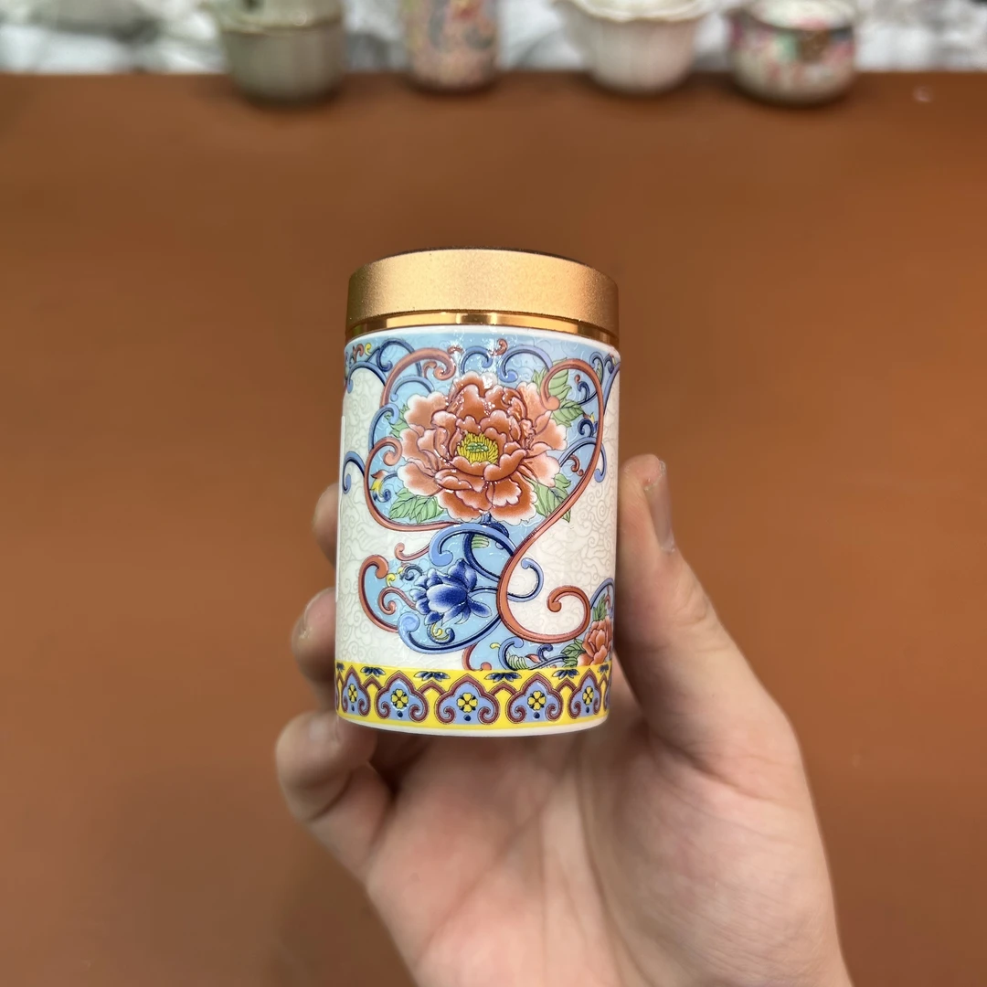 ys1295-珐琅彩小号茶叶罐