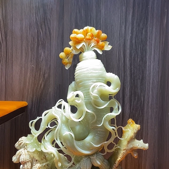 蛇纹石玉（覆膜）合金珠宝奇石