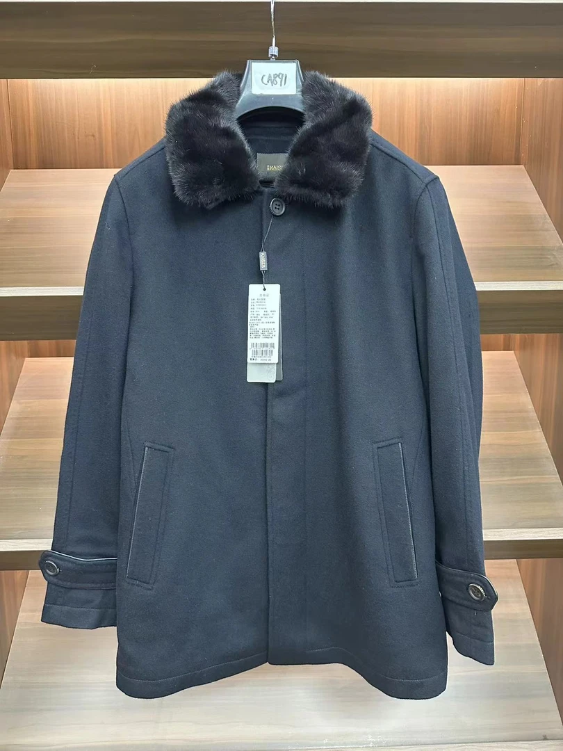 H1134凯冬季男风衣商务休闲外套 年关高货