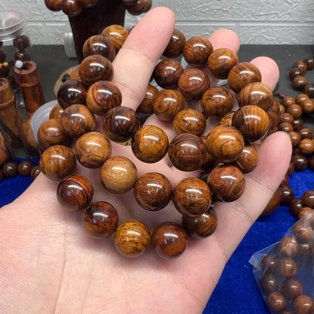 黄花梨/降香黄檀手串/手链1.5规格家具老料海黄手串