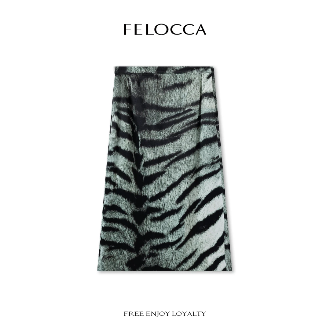 【FELOCCA】个性时髦半裙春季休闲修身显瘦直筒长裙NYN-4463