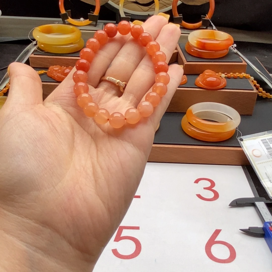 石英质玉（黄龙玉）未镶嵌手链