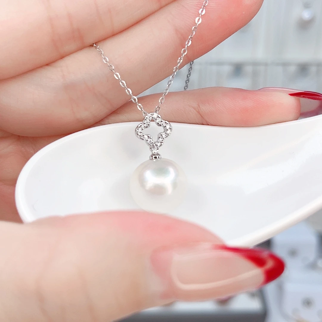 合金淡水珍珠吊坠(赠链)