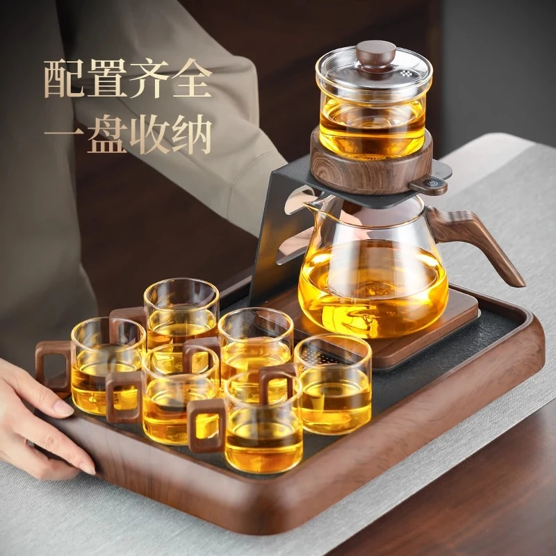 茶具套装家用客厅懒人泡茶神器功夫茶自动茶具触屏泡茶壶茶杯整套