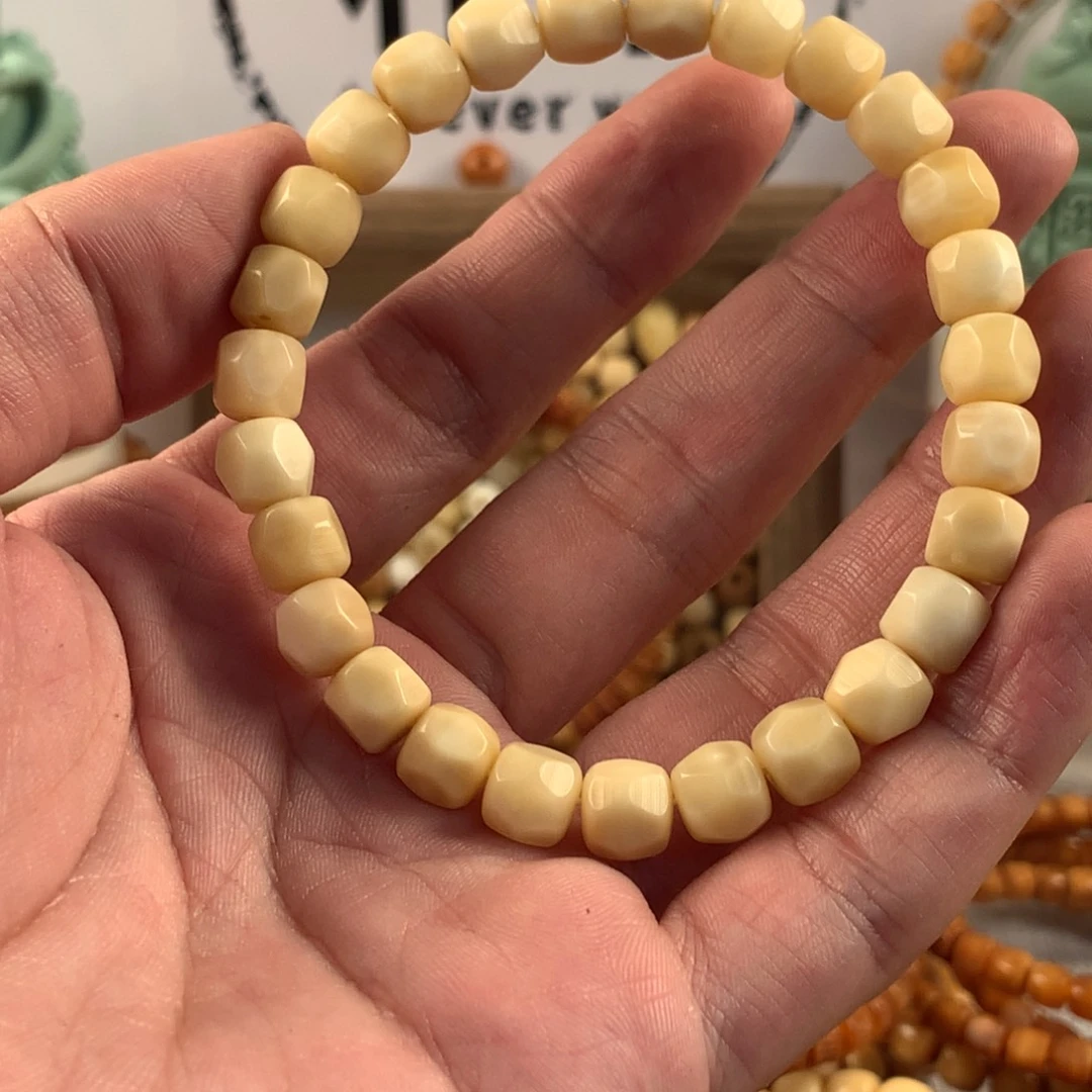 星月菩提吊坠精****森9×8糖八棱单圈
