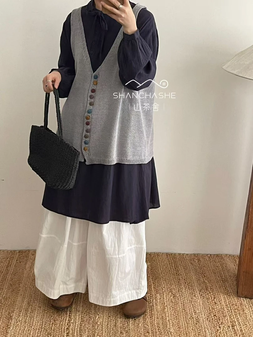 SCS#658#设计感宽松马甲 FL