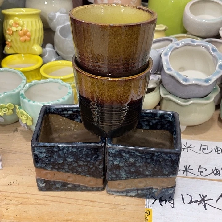 红陶陶瓷花盆凑12米包邮