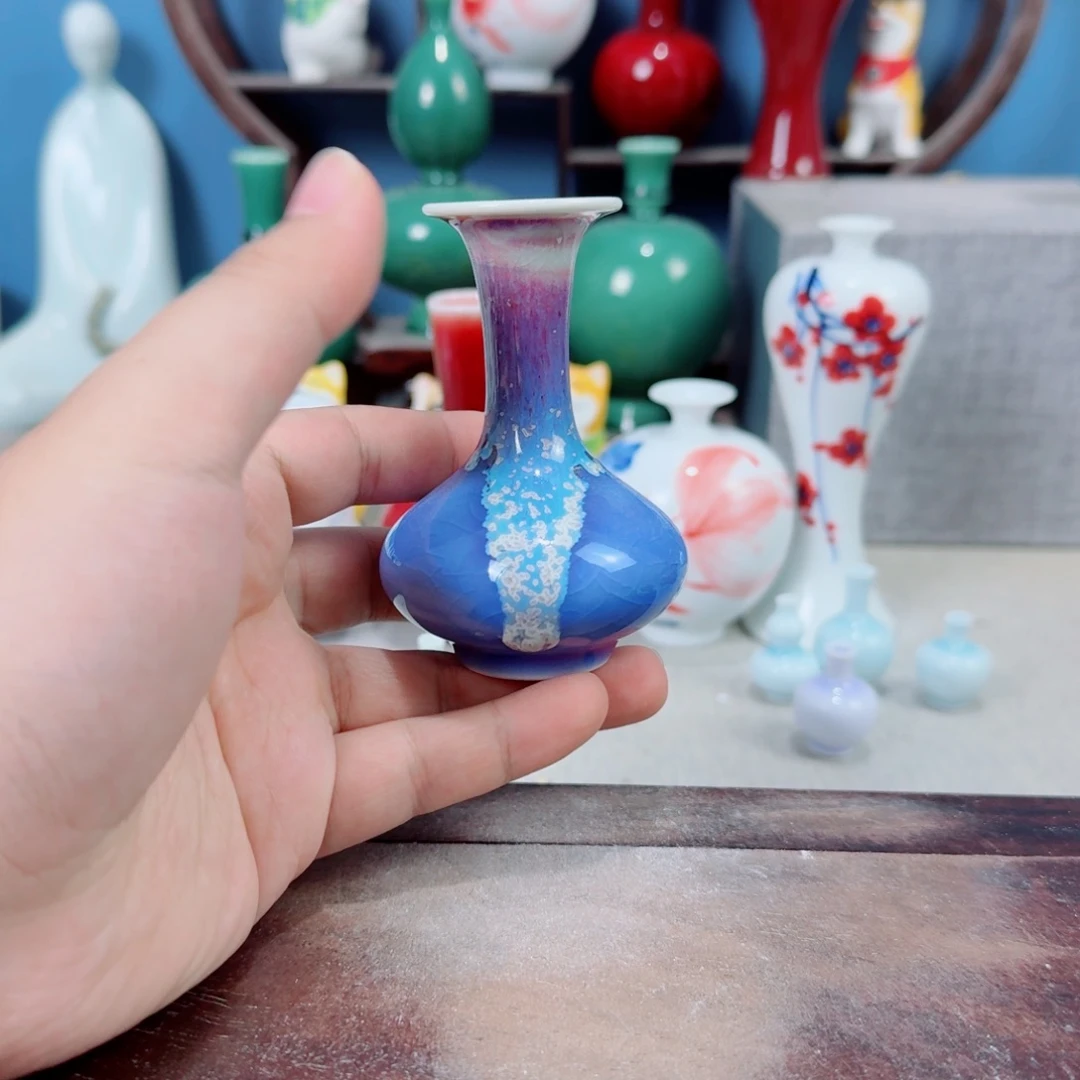 陶瓷手工小花器摆件