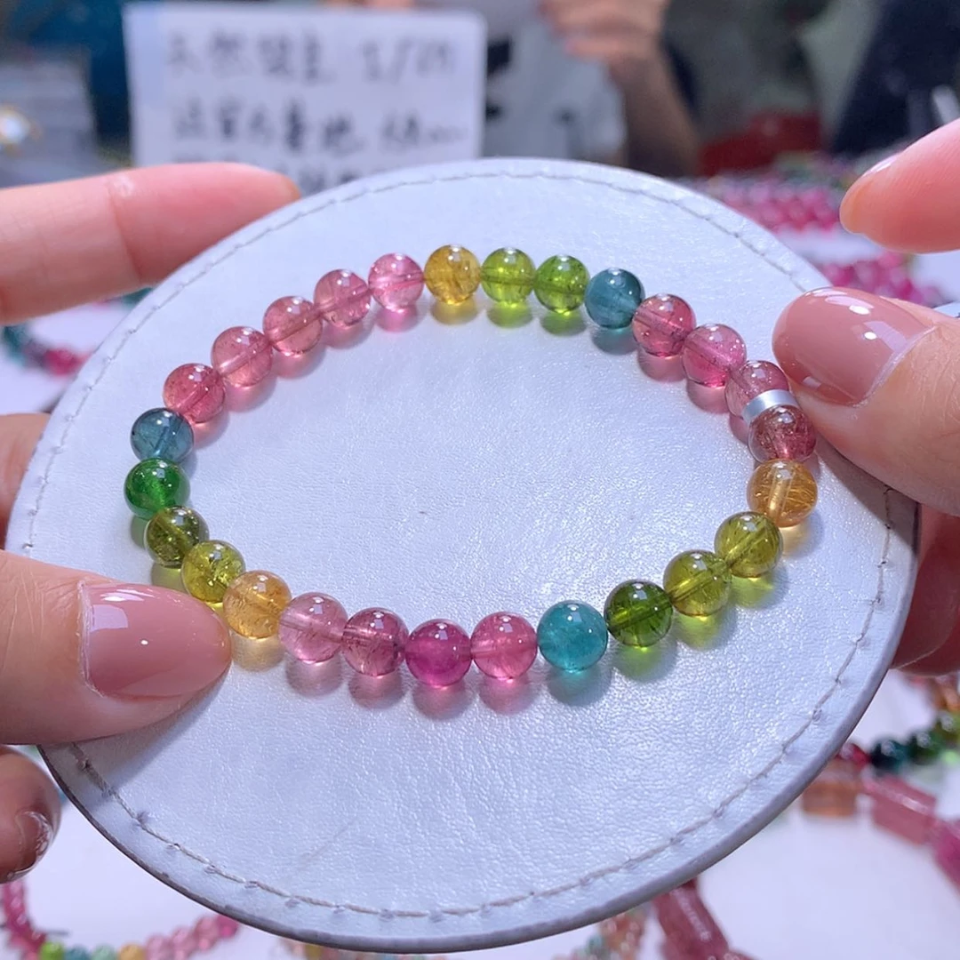 【闪购商品】未镶嵌手串碧玺7m
