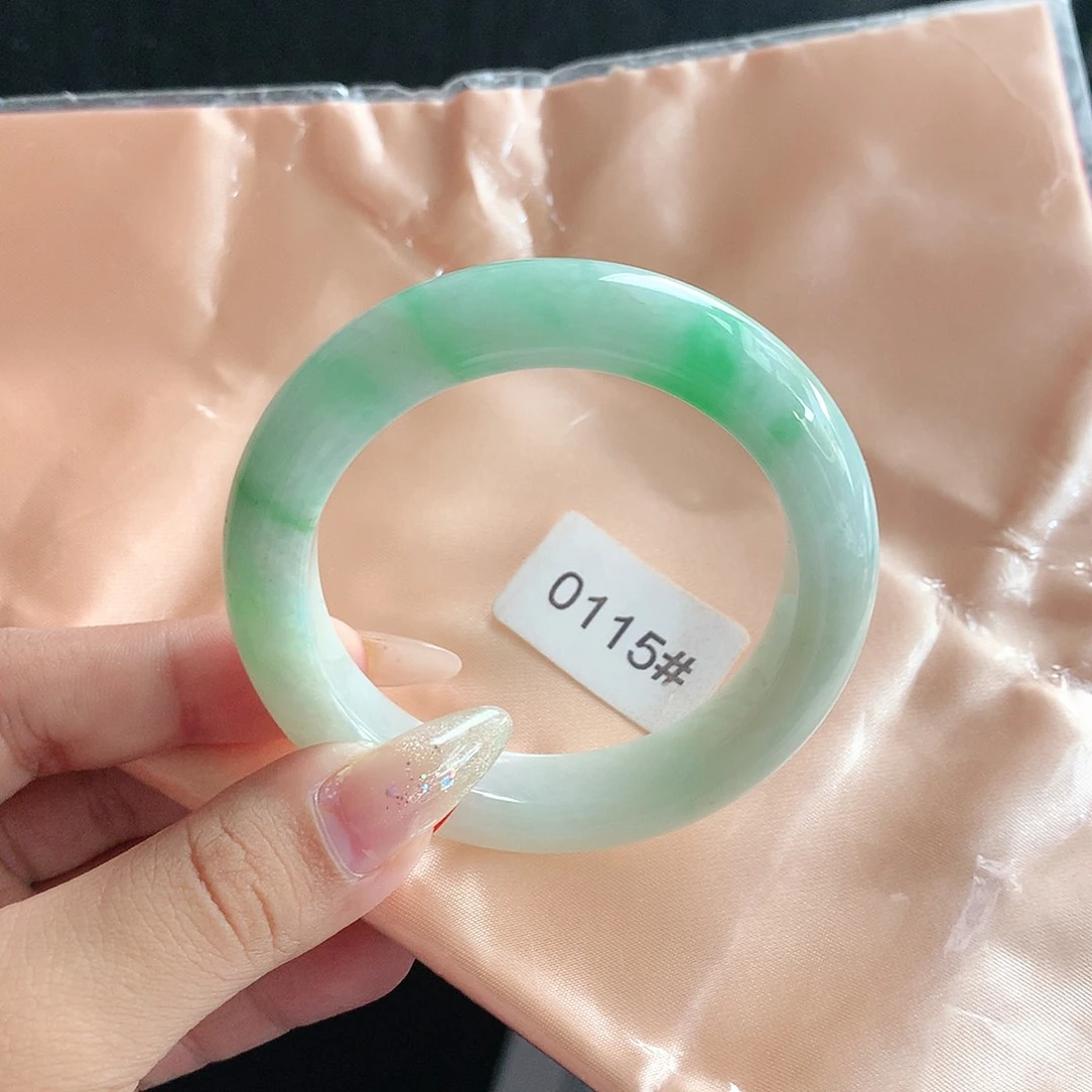 未镶嵌手镯翡翠53 天然缅甸a货翡翠0115