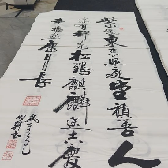 洛伊杜胜轩老师作品一副