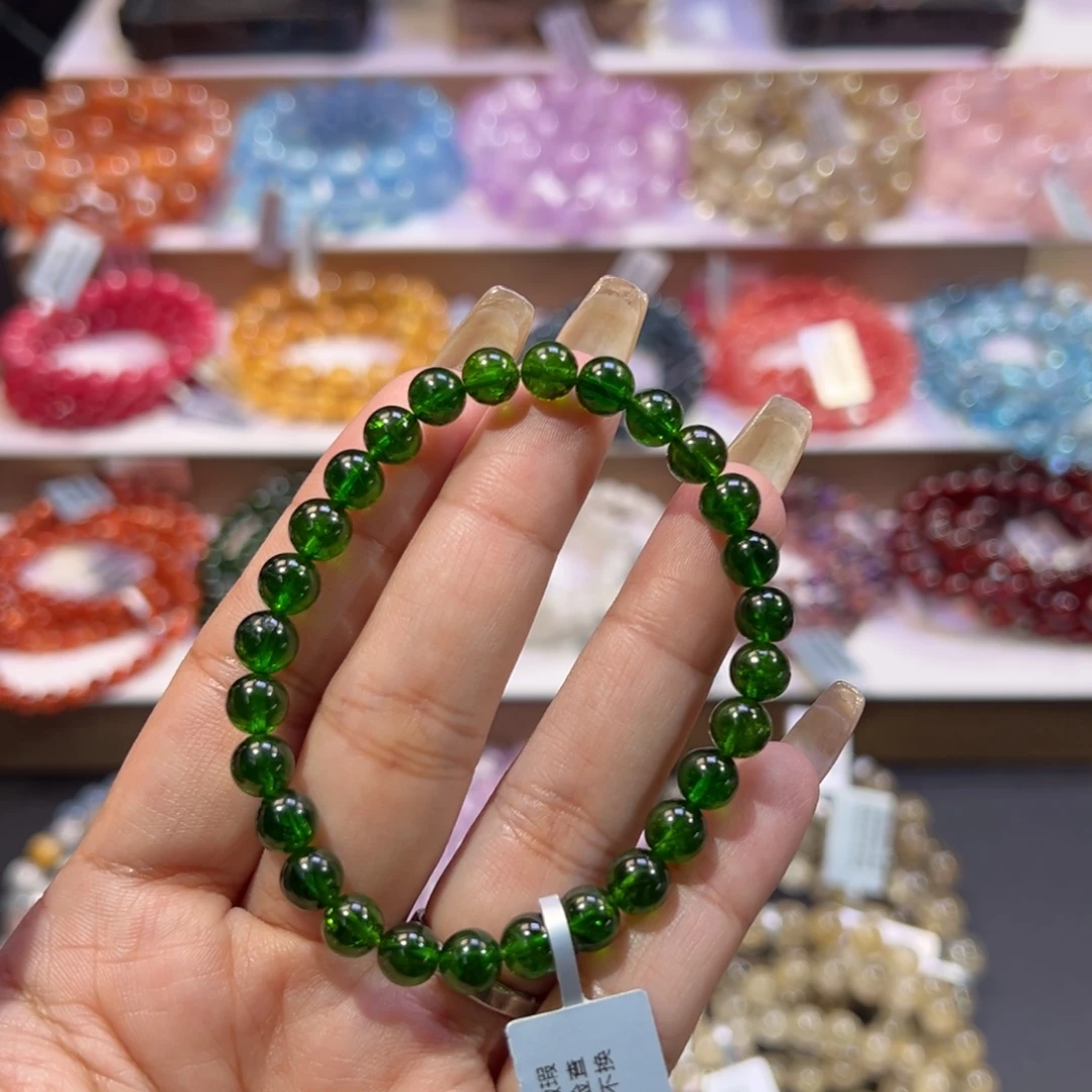 透辉石透辉石未镶嵌高货透辉石6.8mm