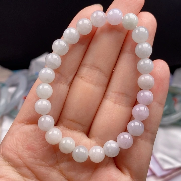 二***姐翡翠未镶嵌颈饰天然翡翠手链女款