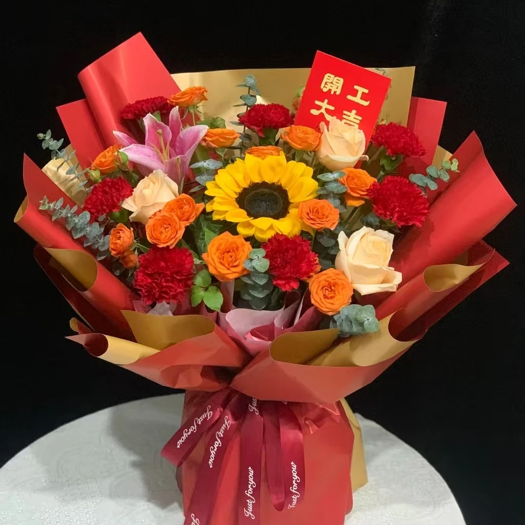 【本地小时达】开工花束开业鲜花抱抱桶同城速递店配送新店开张乔迁