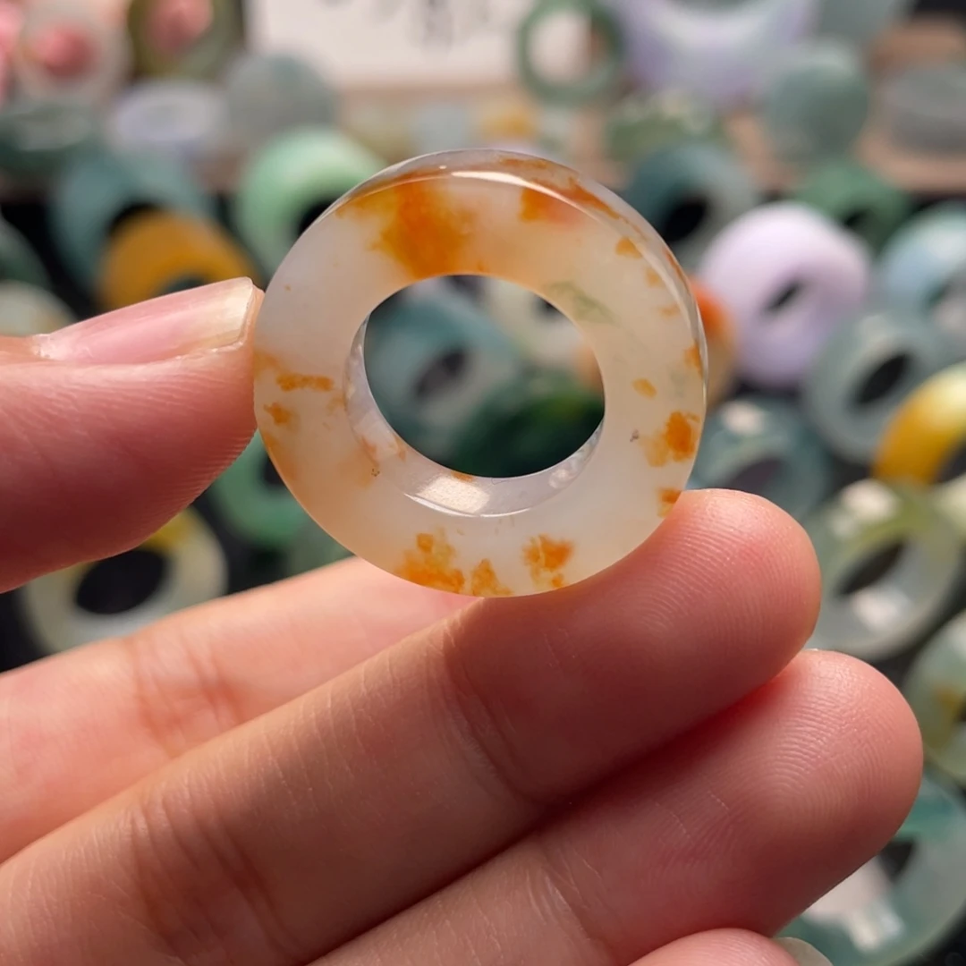 定制翡翠未镶嵌  料超满桂花糕