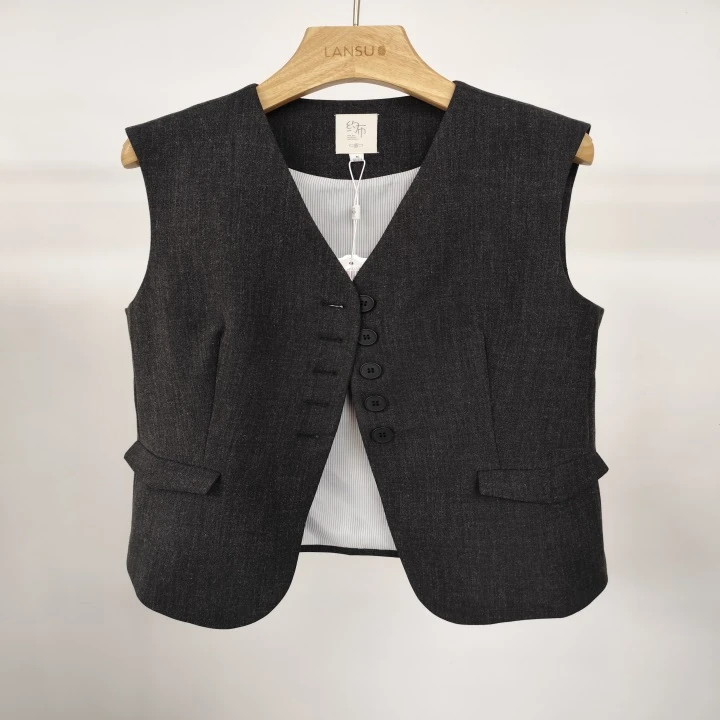 百搭时尚通勤风灰色76898