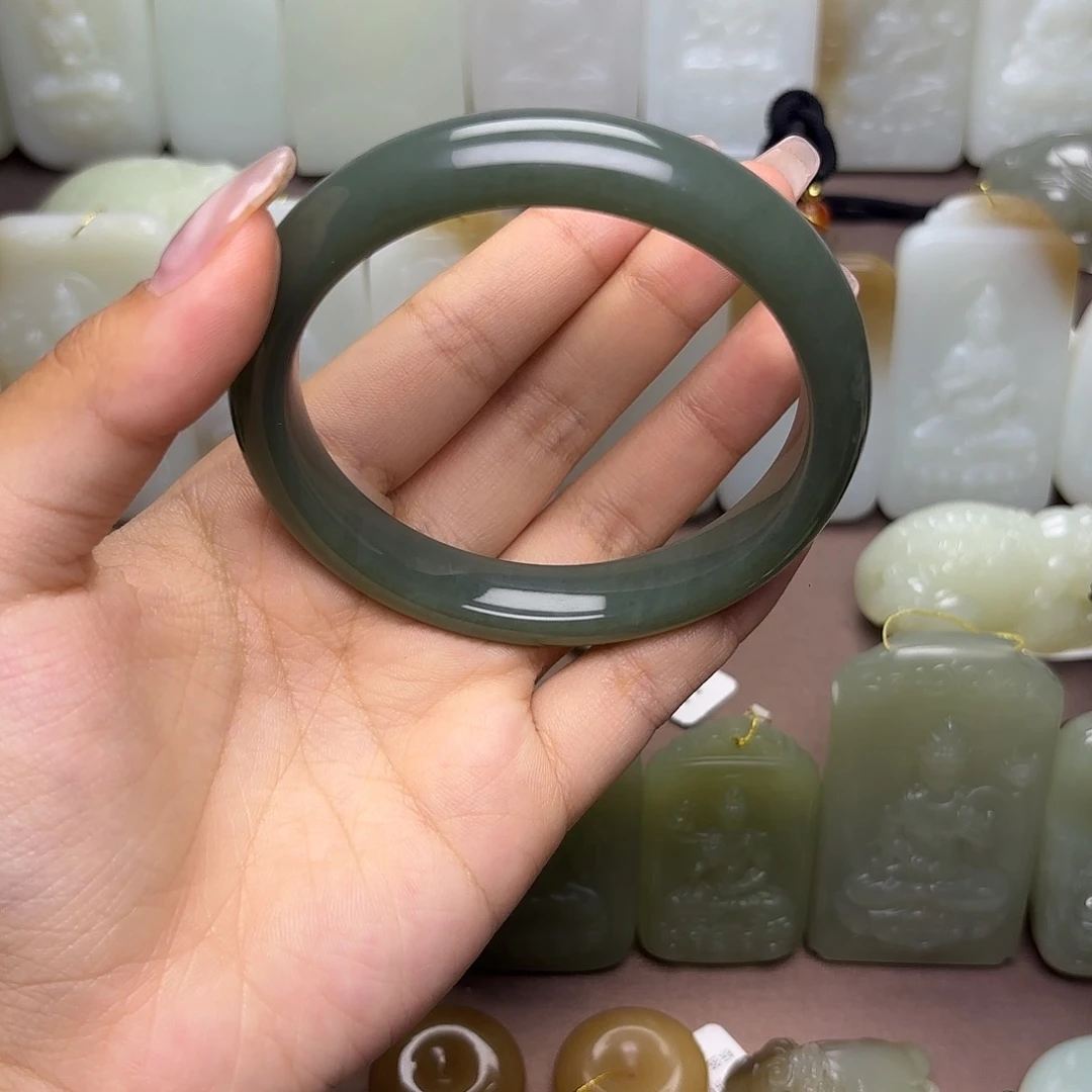 和田玉未镶嵌挂件61