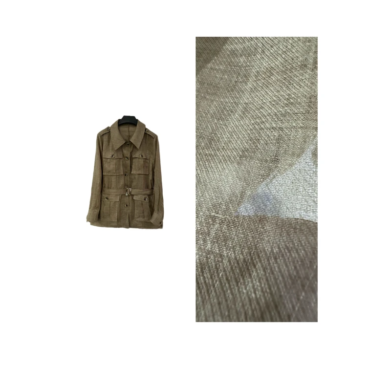 【汉普顿】老钱风100苎麻高级凉感防晒上衣衬衫外套