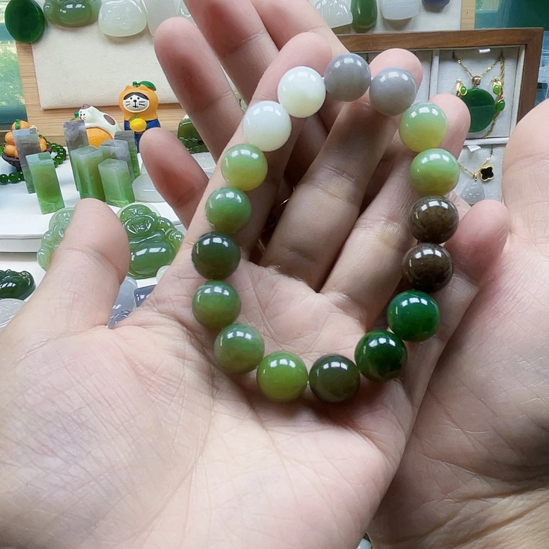 和田玉未镶嵌手串