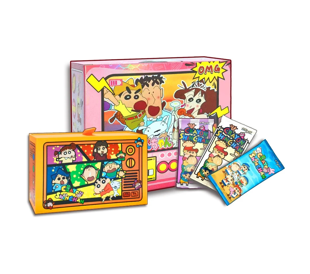 【拆卡】7号文创蜡笔小新系列国产二创收藏卡牌盲盒（代拆）