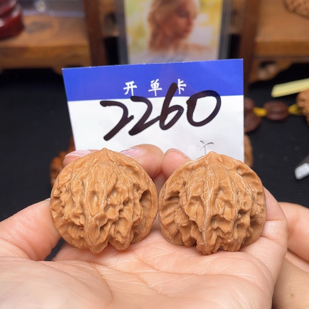 文玩核桃把件盘山公子帽37尺。 无刀