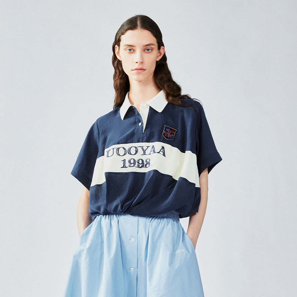 UOOYAA/乌丫2025夏款「New Vintage」花苞POLO套头衫UY25222Z154131