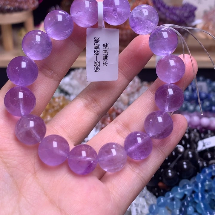 未镶嵌手串水晶12.7薰衣草