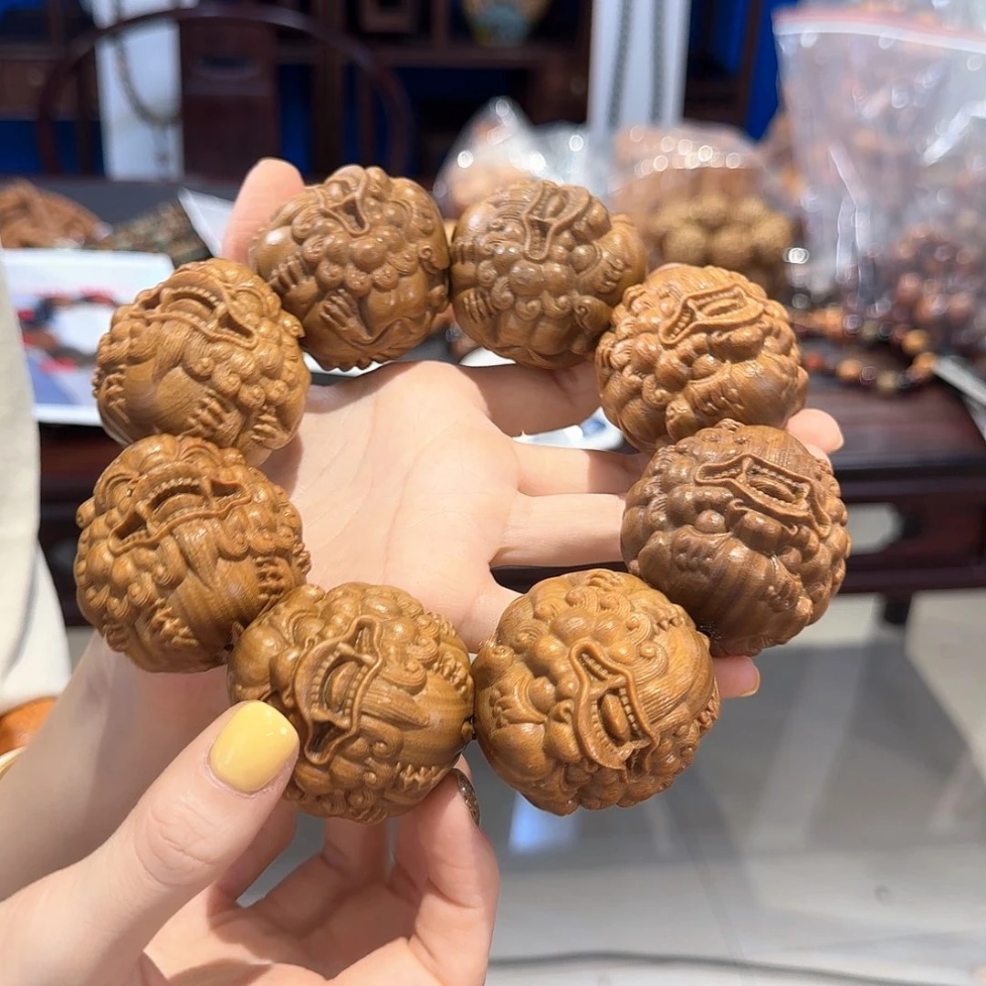 维腊木（绿檀）其他5.0貔貅单圈