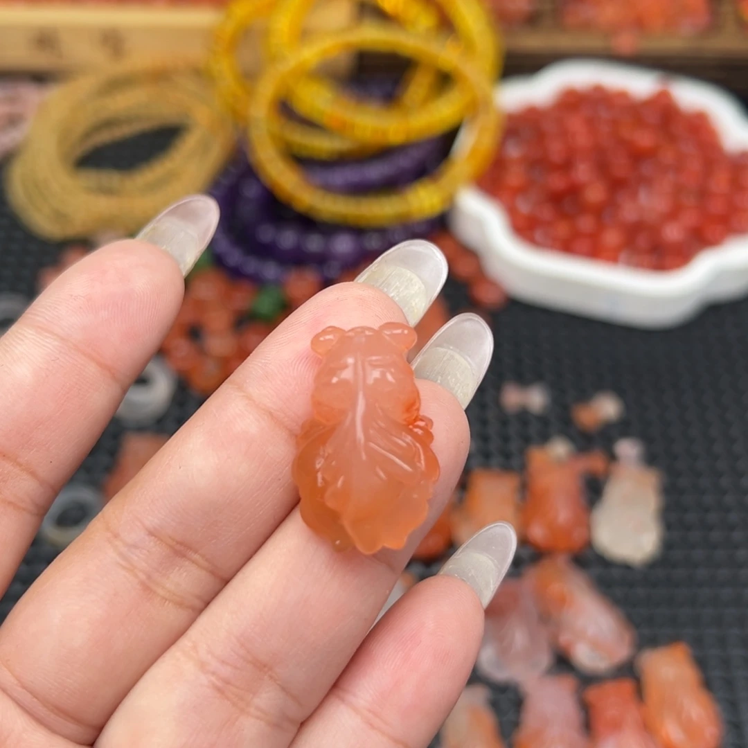 南红玛瑙未镶嵌吊坠(不含链)