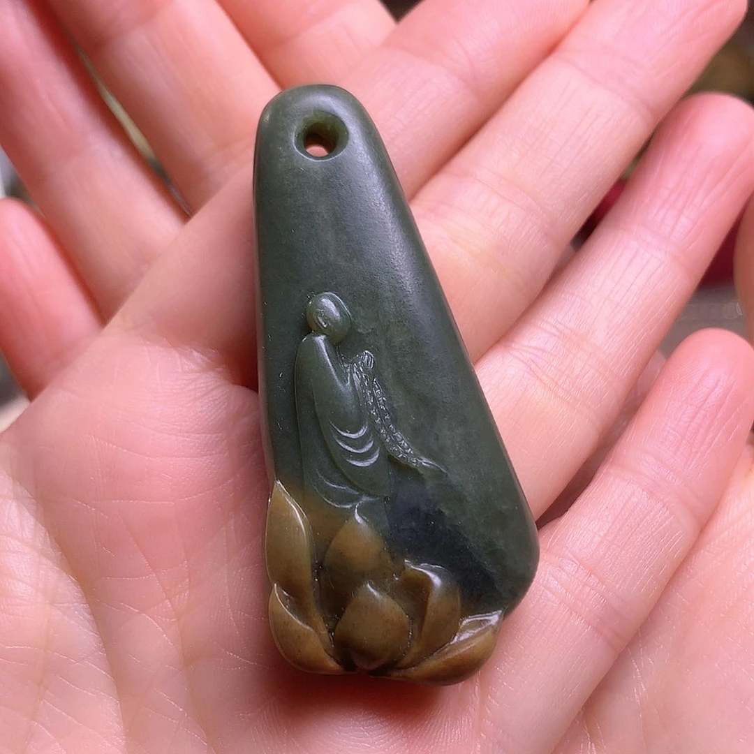 岫岩河磨玉（透闪石质玉）未镶嵌挂件