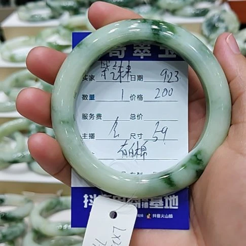 紫***鞠未镶嵌透闪石-蛇纹石玉手镯