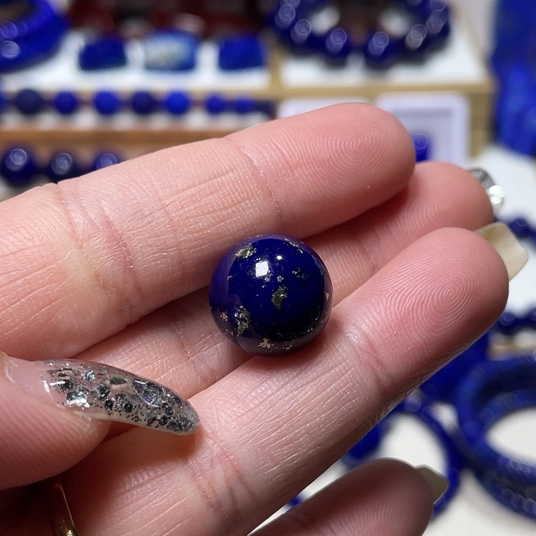 童****未镶嵌青金石多金紫药水14mm